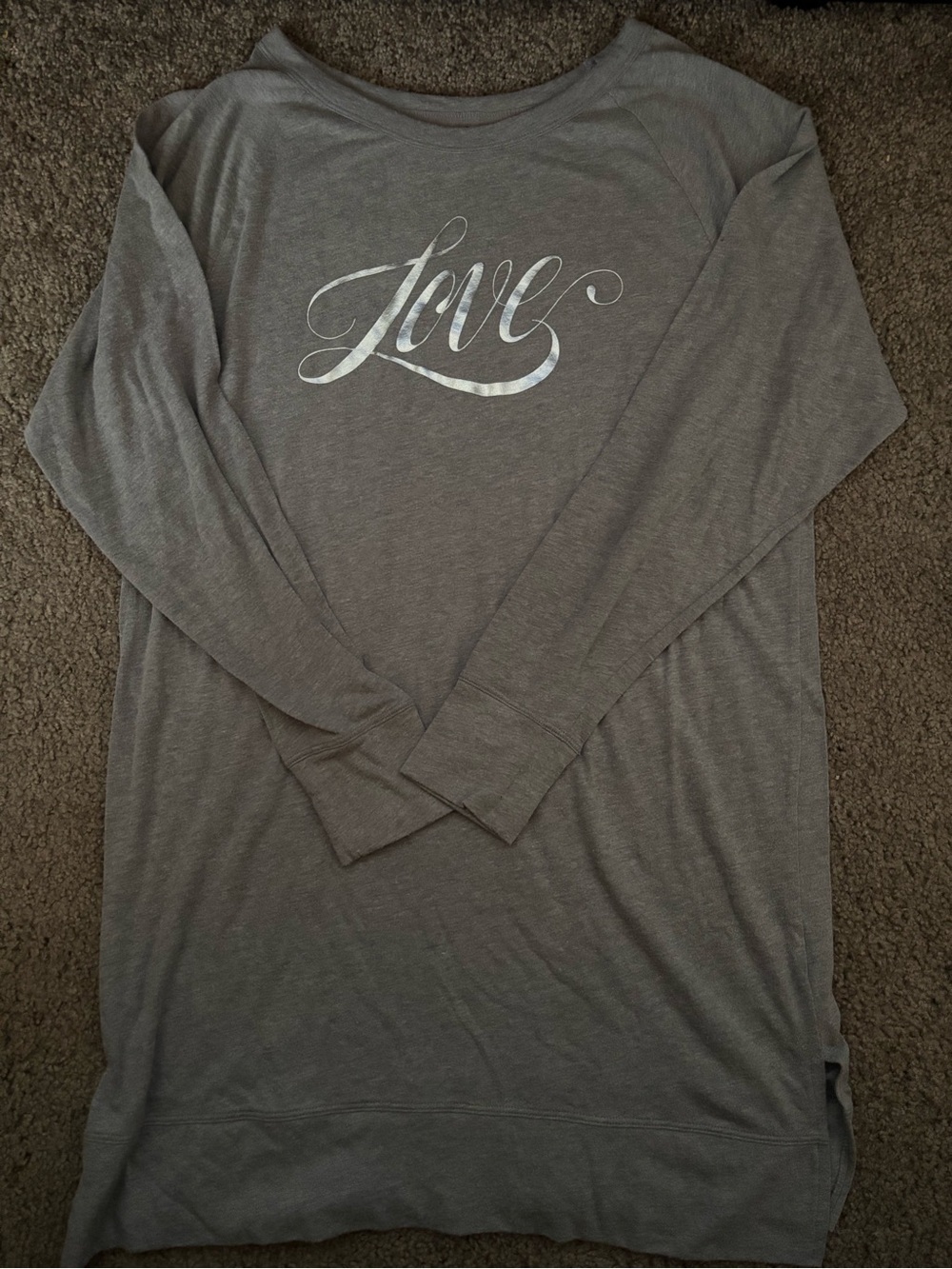 Victoria’s Secret 'love' Graphic Long Sleeve Sleep Pajama Pj Shirt